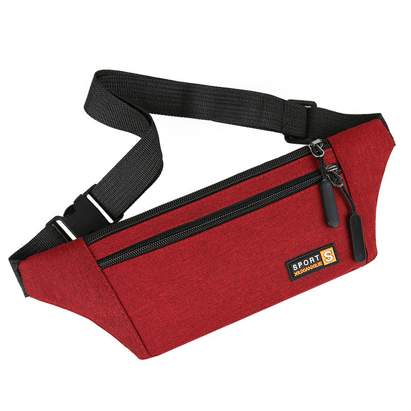 Women's & Men's & Running Household Slanted Mobile Printing Men's Waist Packs