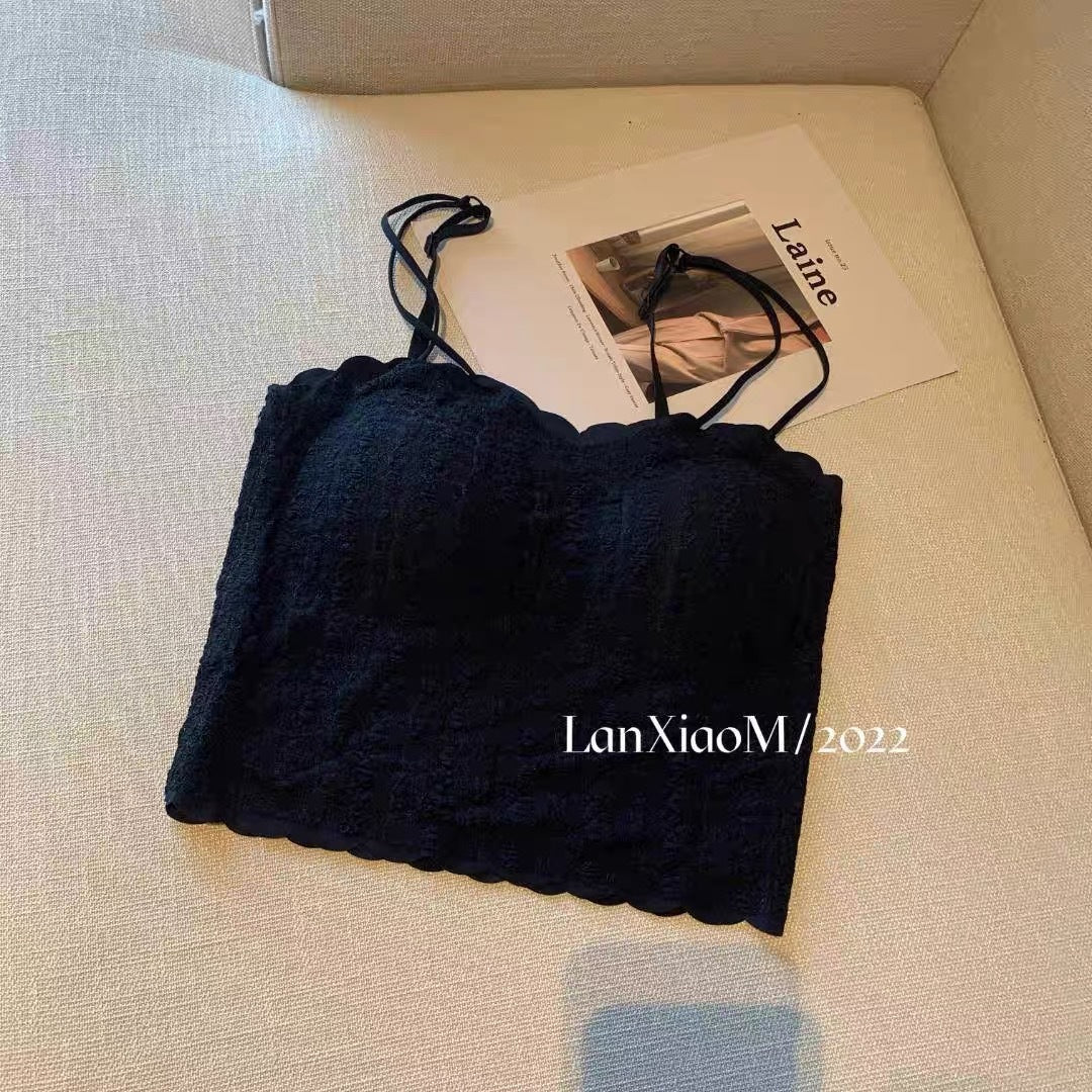 Women's Backless Tube Top Bandeau Strap Chest Tanks Camis