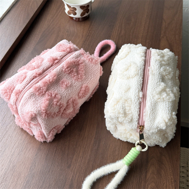 Plush Large Capacity Cute Cosmetics Storage Makeup Bag