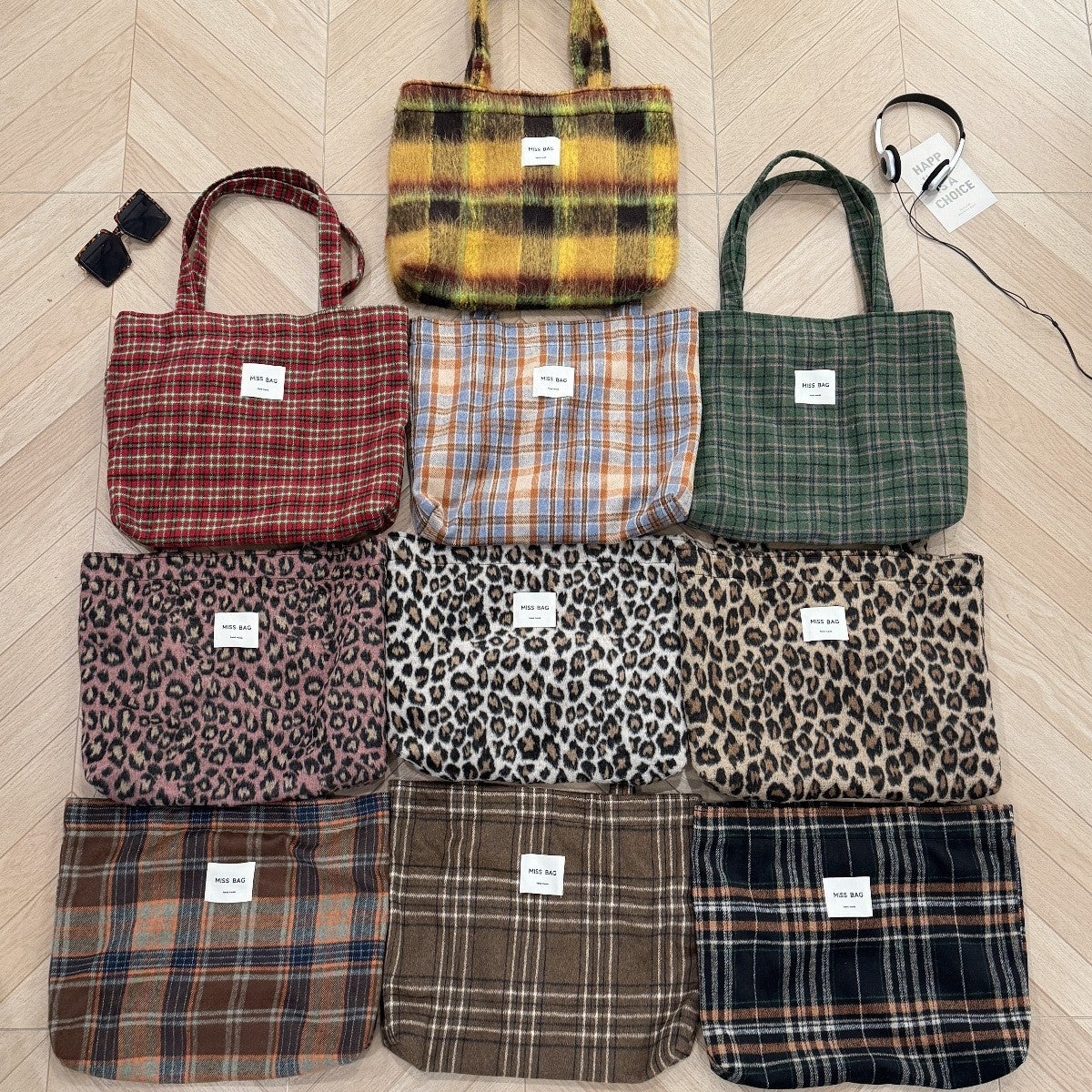 Korean Style Woolen Winter Thickened Large Capacity Women's Shoulder Bag