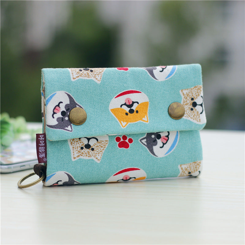 Women's & Men's & Korean Style Canvas Coin Purses