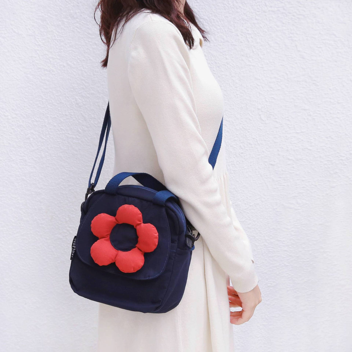 Tricolor Patch Large Flower Spring High Quality Women's Messenger Bag