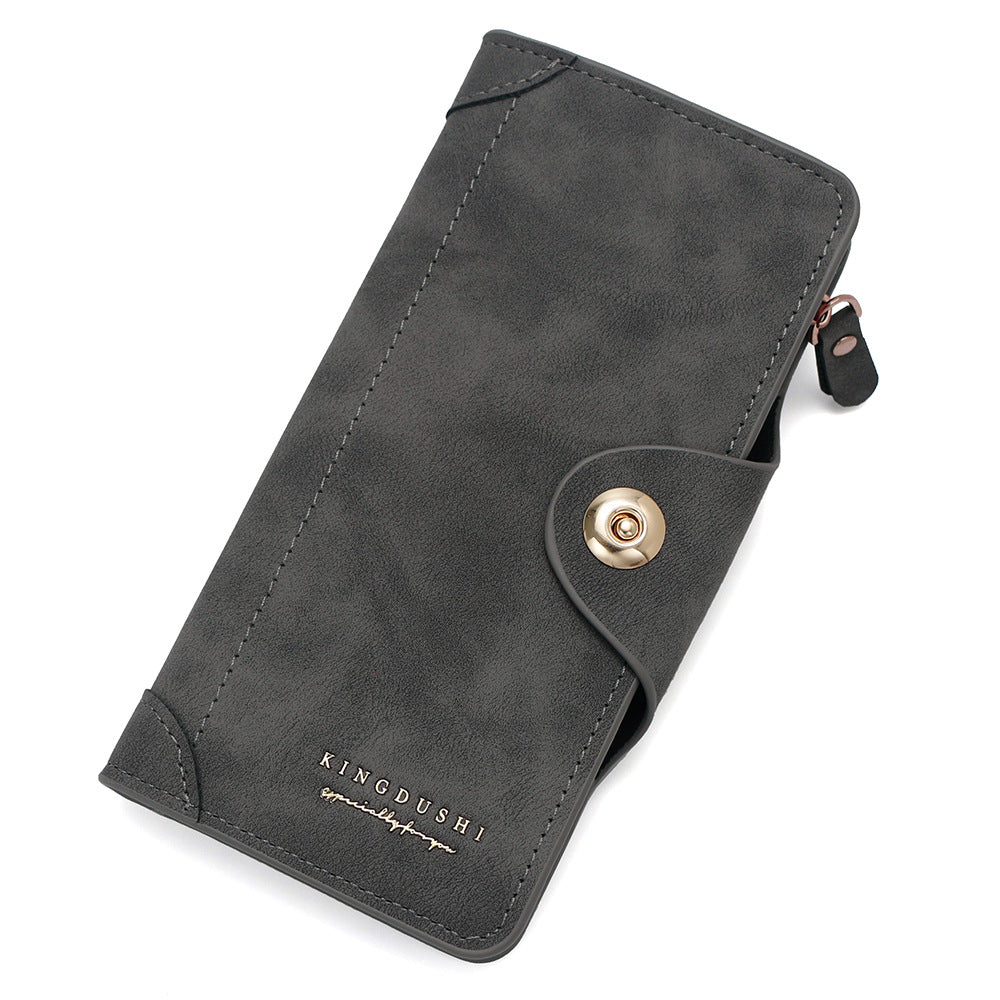 Men's Multifunctional Long Stitching Style Clutch Magnetic Snap Men's Wallets
