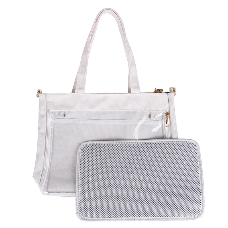 Cute Long Strap Removable Canvas Cartoon Crossbody Bags
