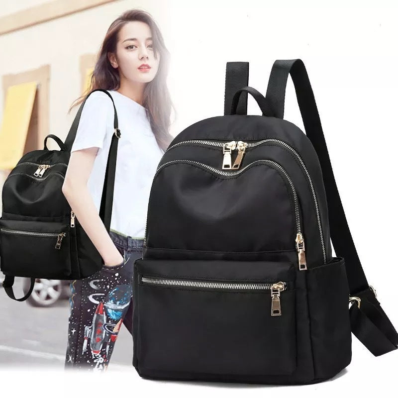 Korean High College Mori Fresh Contrast Backpacks