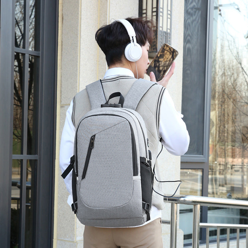 Men's Computer Business Charging Man Pair Backpacks