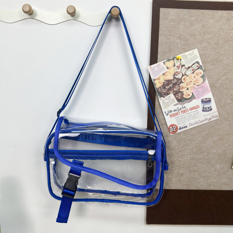Simple Transparent Niche Waterproof Large Capacity Women's Messenger Bag