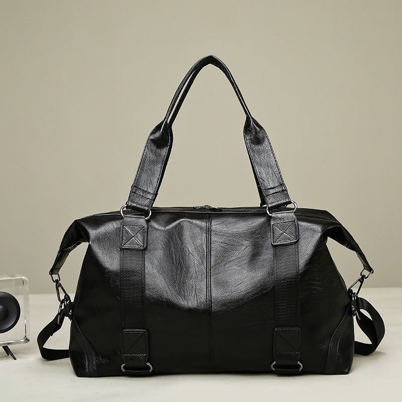 Soft Leather Textured Training Large Capacity Leisure Travel Bags