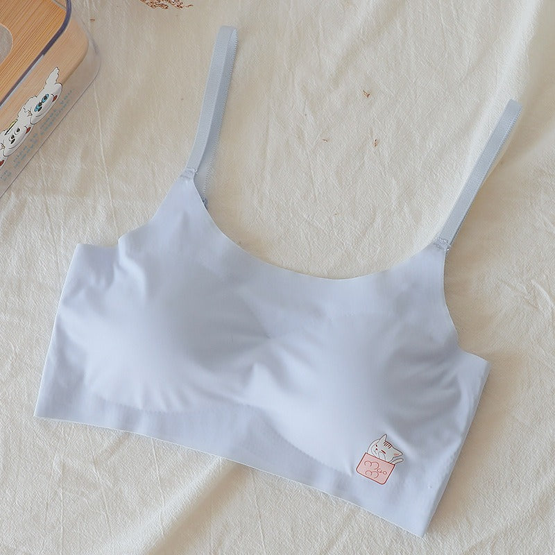 Ice Traceless Underwear Junior High School Chest Bras