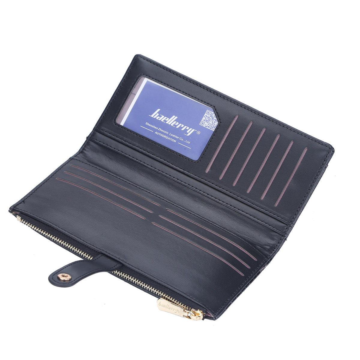 Women's Long Korean Style Stone Pattern Clutch Card Holder