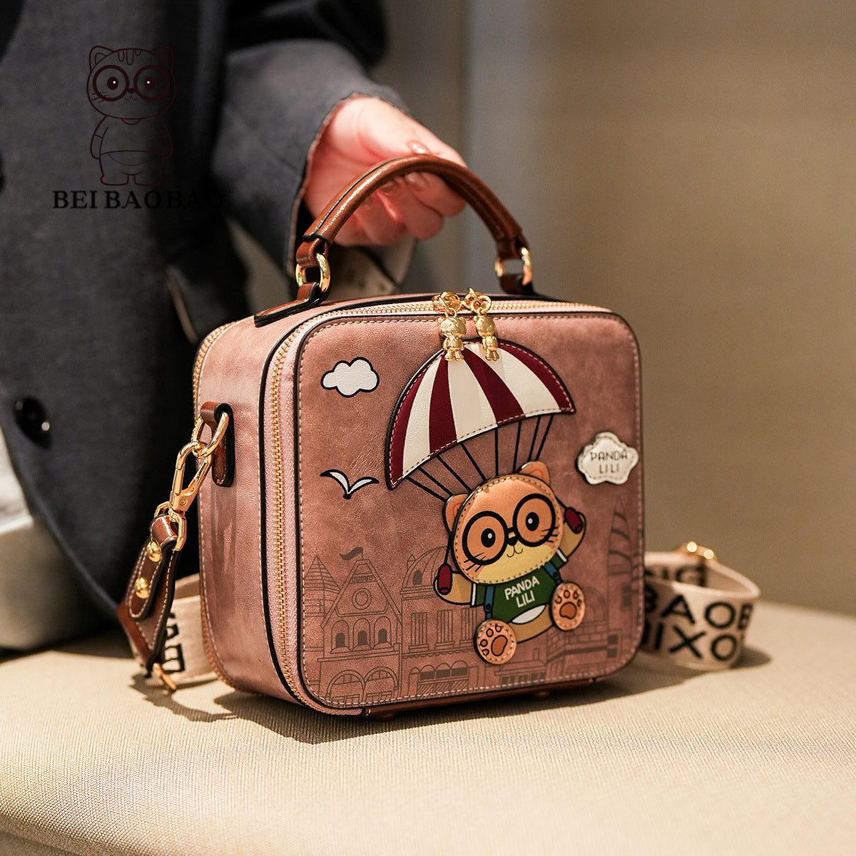 Source Simple Box Creative Cartoon Cat Bags