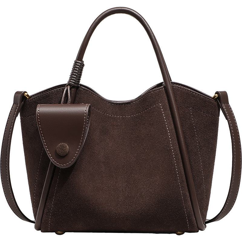 Women's High-grade Genuine Leather Fashion Vegetable Basket Bags