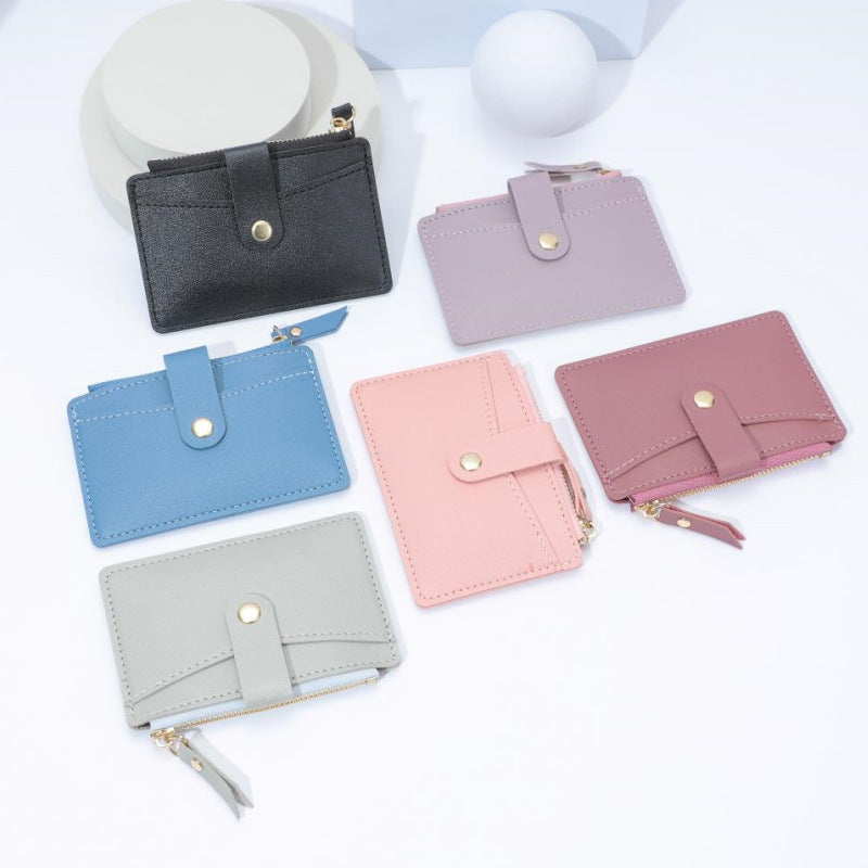 Popular Multifunctional Zipper Multiple Slots Customized Card Holder