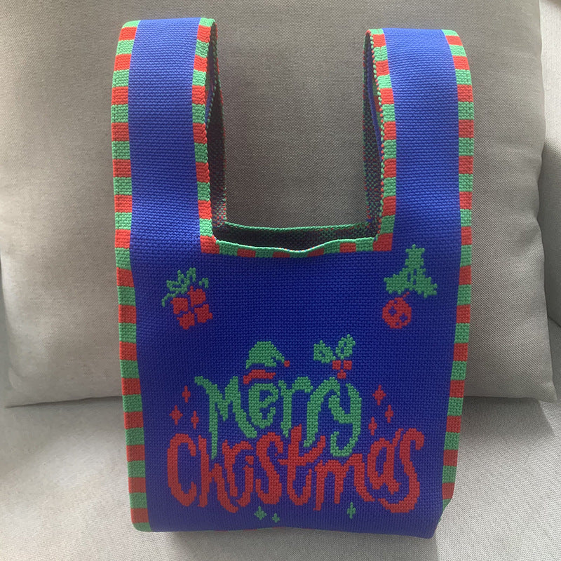 Women's Knitted Wool Vest Version Hand Carrying Handbags