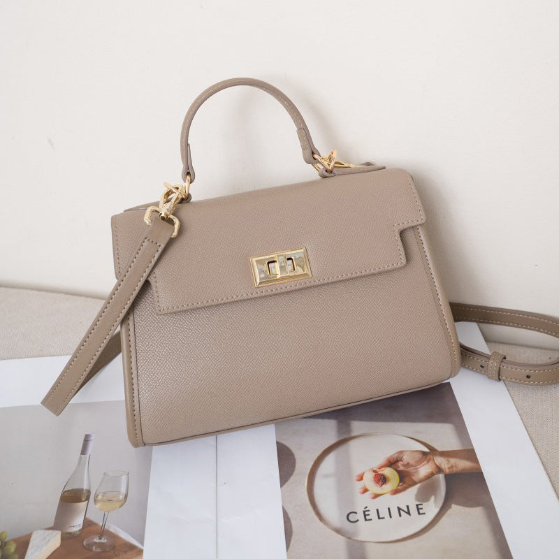 Cowhide Mini High Sense Dinner Wedding Genuine Leather Kelly Second Bags