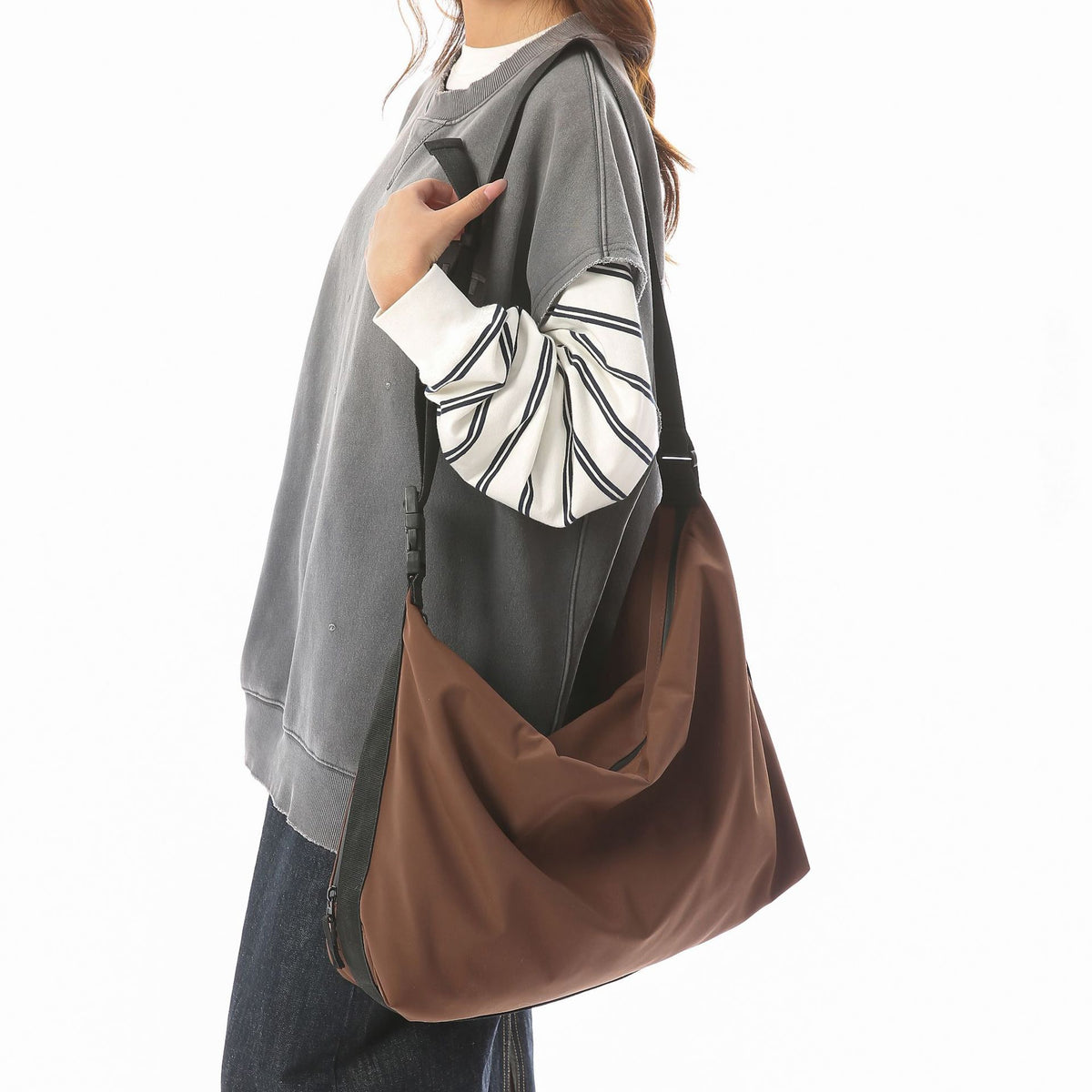 Women's & Men's Working Style Oxford Cloth Leisure Large Women's Messenger Bag