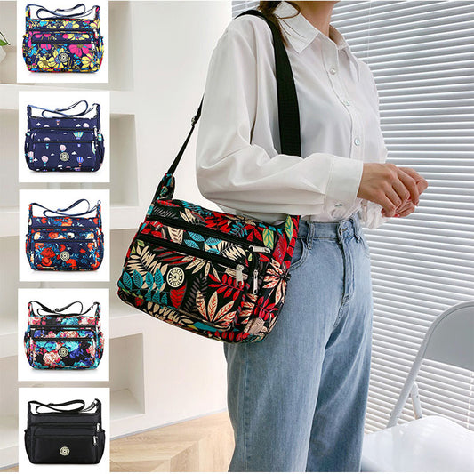 Women's Cloth Flower Large Capacity One Big Stall Bags