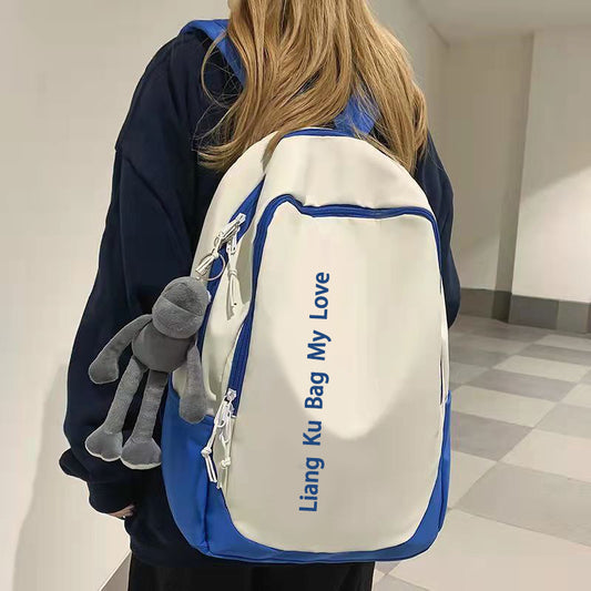 College Letter Large Capacity Fashion Trendy Backpacks