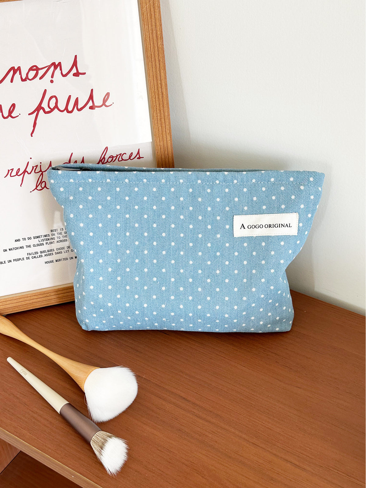 Personalized Polka Dot Sweet Portable Buggy Hand Wash Bags