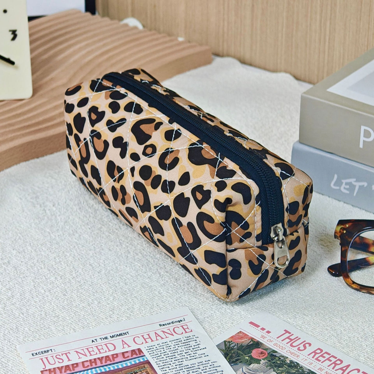 Wind Large Capacity Fabric Bow Printing Buggy Minority Simple Stationery Bags