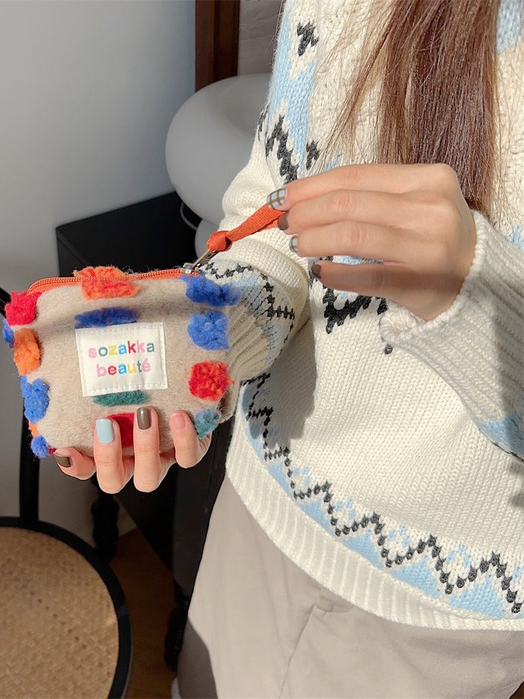 Slouchy Makeup Mobile Air Cushion Headset Cosmetic Bags