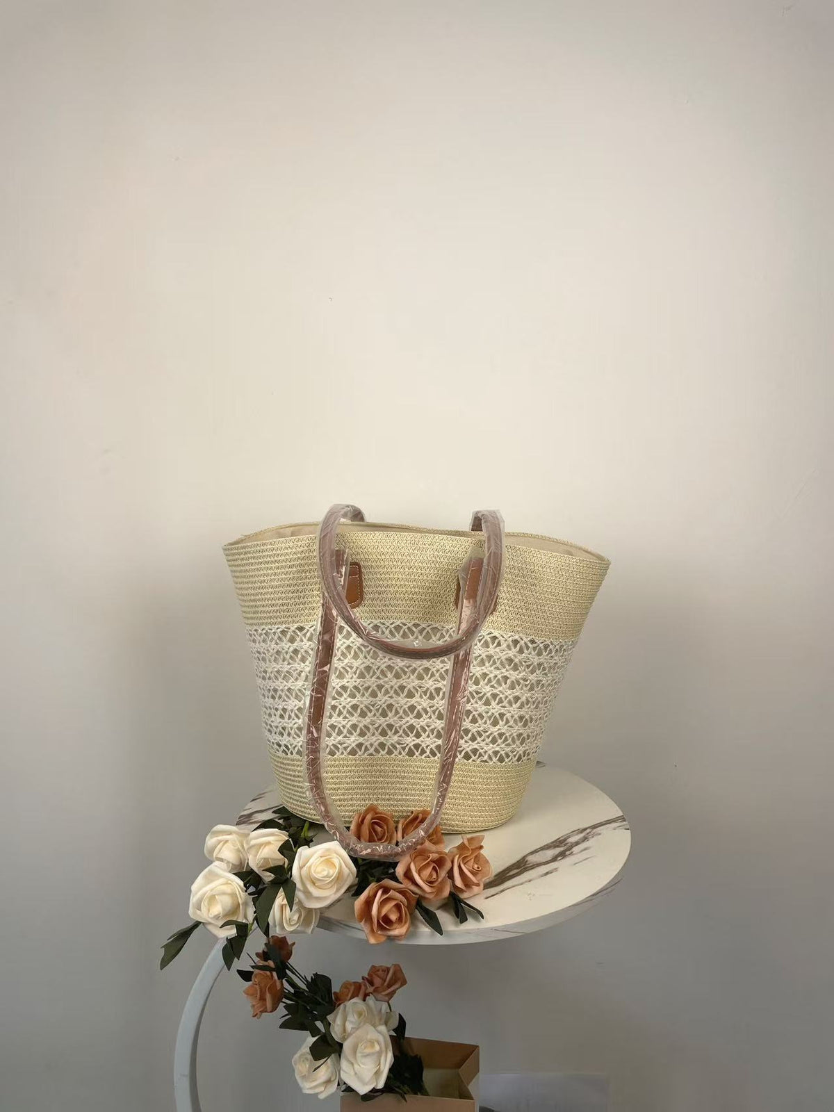 Straw Large Capacity Woven Female Seaside Vacation Women's Shoulder Bag