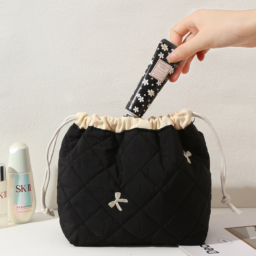 Brush Quilting Large Capacity Cosmetics Fashion Simple Bags
