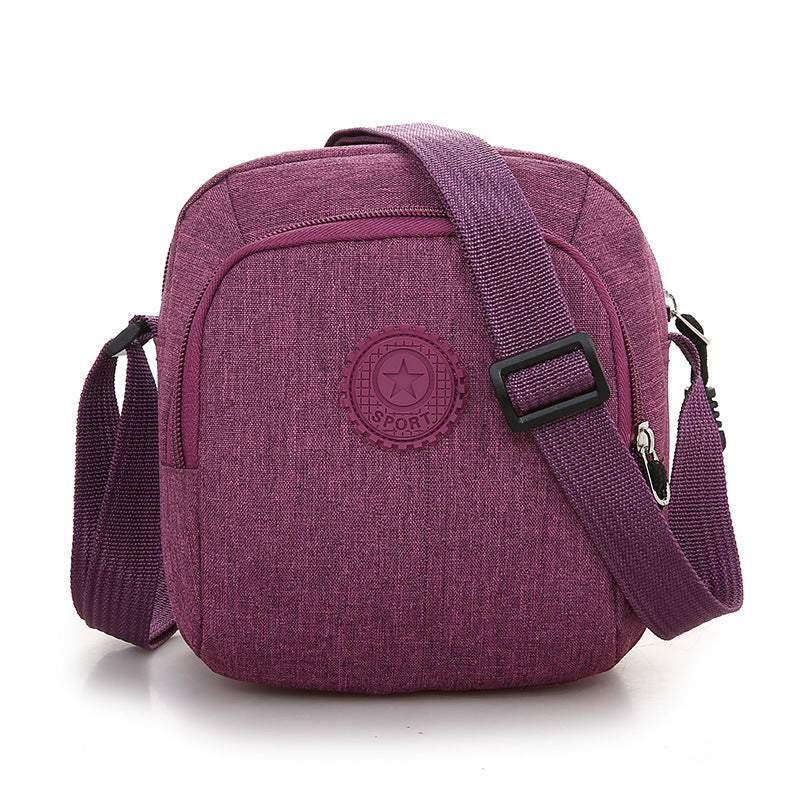 Women's Nylon Canvas Fashion Mom Flower Crossbody Bags