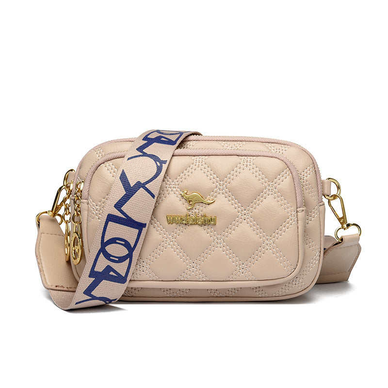 Women's Trendy Classic Style Diamond Check Fashion Women's Messenger Bag