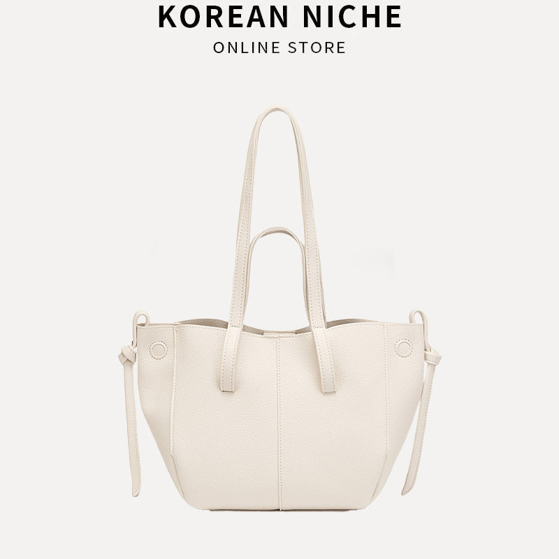 Women's French Advanced Texture Niche Portable Large Tote Bags