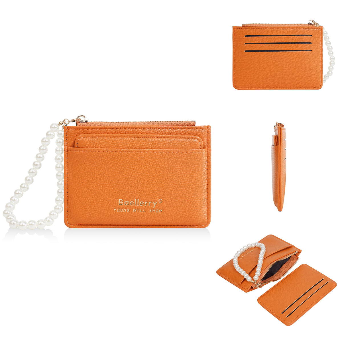 Multiple Slots High Sense Female Fashion Pearl Ladies Wallet