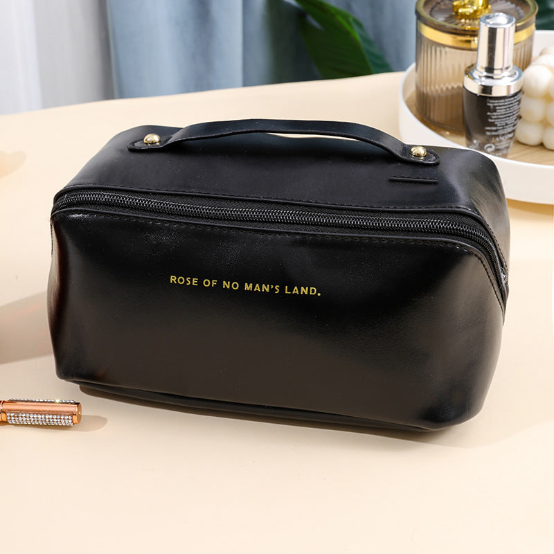 Leather Cloud Pillow Large Capacity Portable Cosmetic Bags