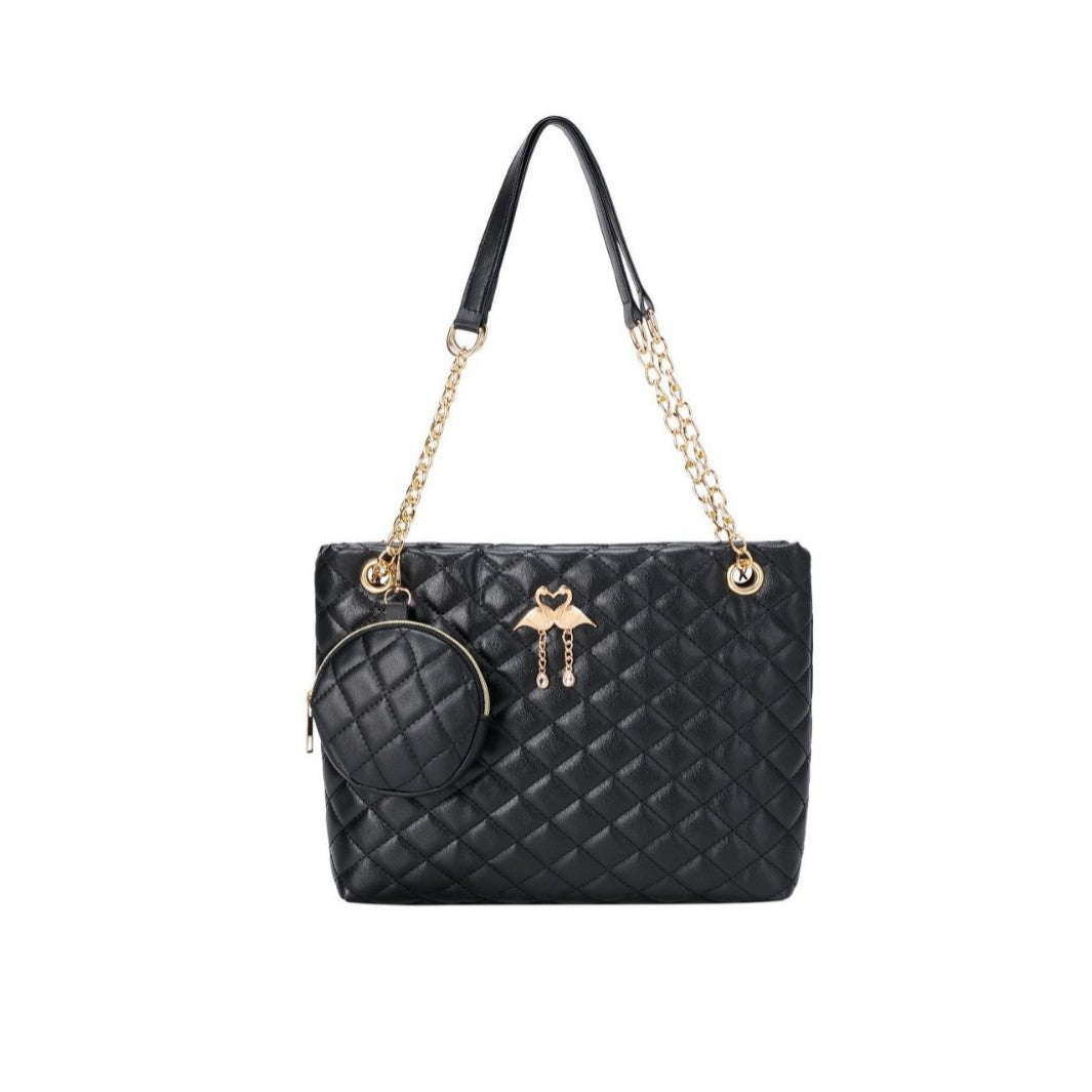 Women's Niche Advanced Texture Two-piece Rhombus Quilted Women's Shoulder Bag