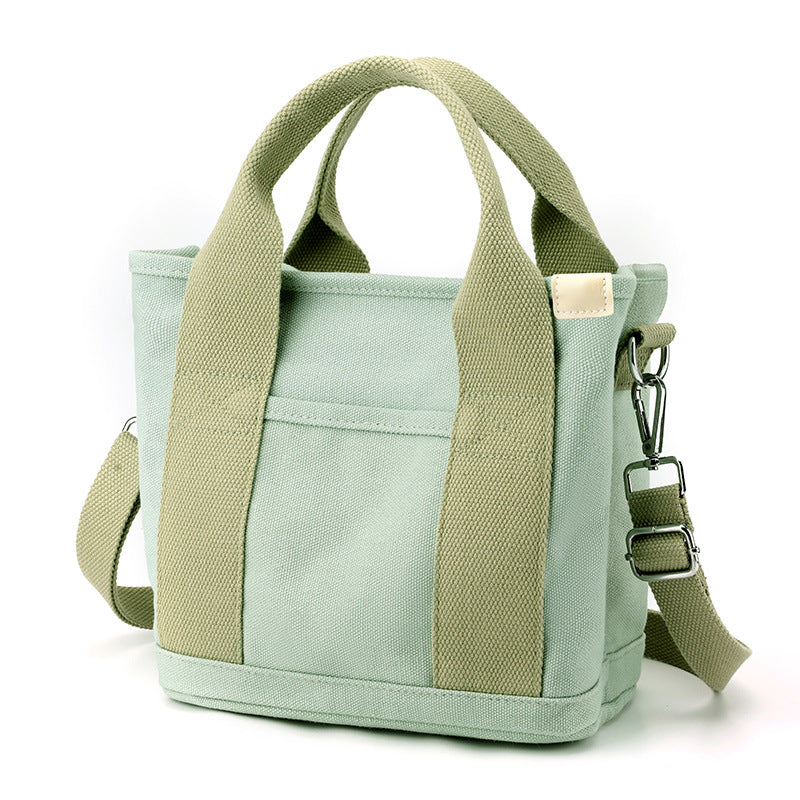 Women's Large Capacity Canvas Trendy Versatile Lunch Handbags