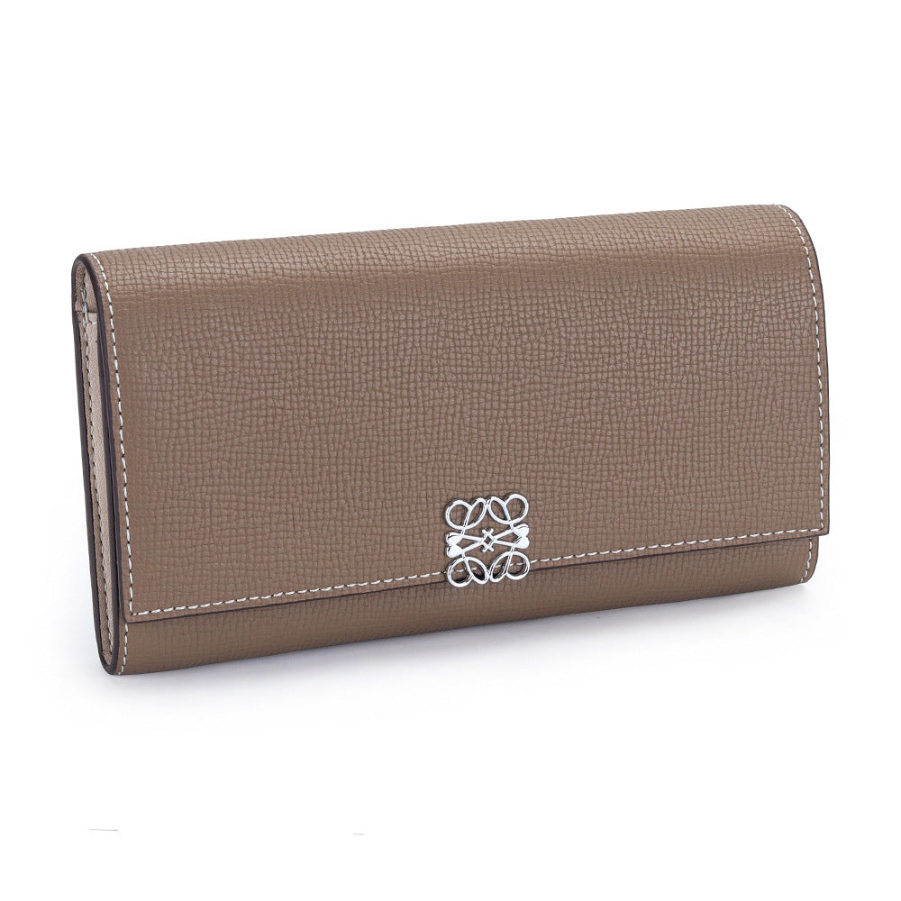 Women's Leather Fashion Large Capacity Multiple Slots Long Ladies Wallet