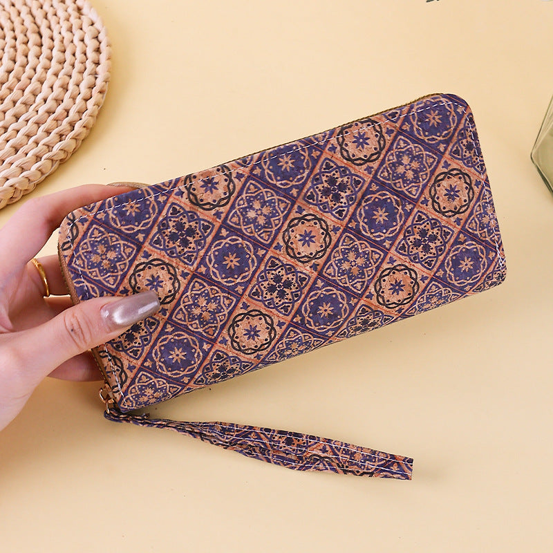 Women's Ethnic Style Pattern Clutch Multiple Slots Ladies Wallet
