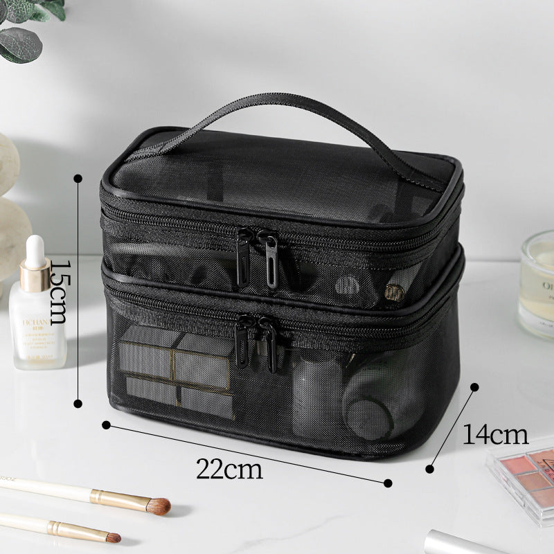 Mesh Large Capacity Wash Storage Tool Box Makeup Bag