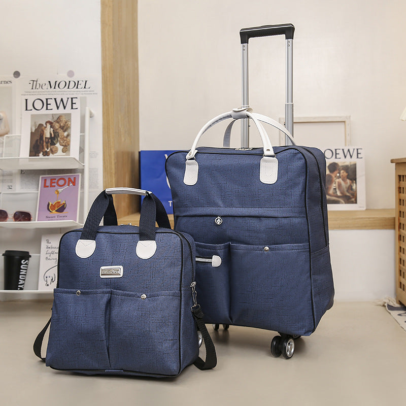 Women's Innovative Portable Folding Buggy Printing Travel Bags