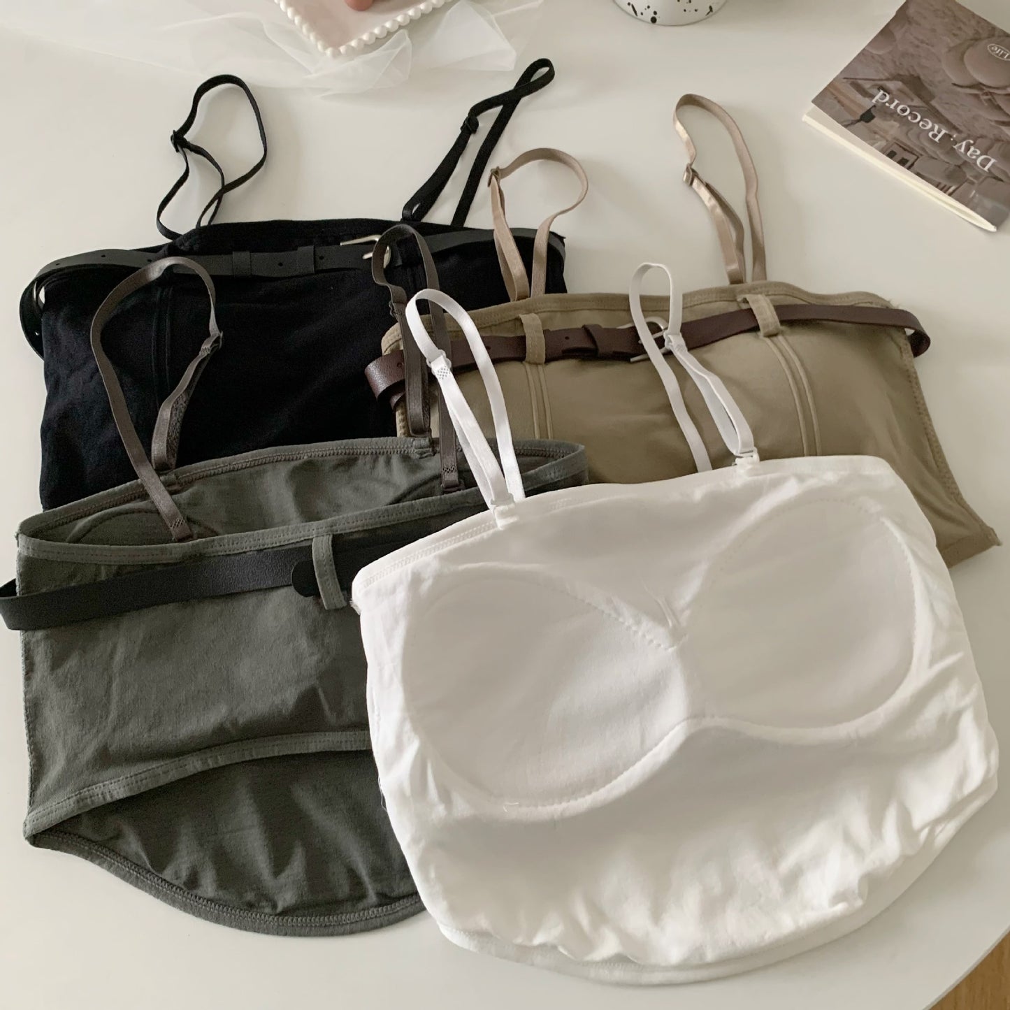 Women's Outer Wear Inner Fixed Cup With Tanks Camis