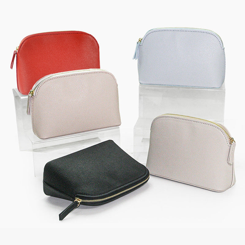 Solid Color Style Cute Good-looking Atmospheric Shell Cosmetic Bags