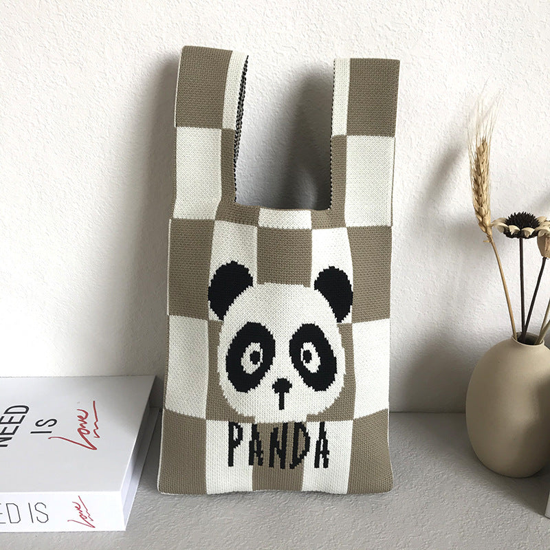 Women's Knitted Wool Vest Version Hand Carrying Handbags