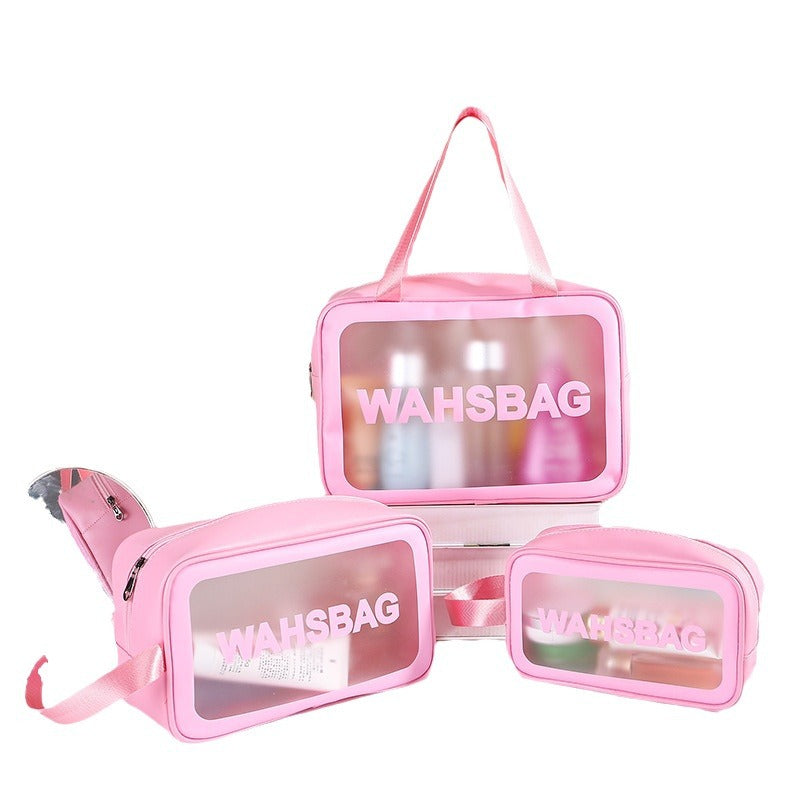 Storage Large Capacity Wash Waterproof Portable Letter Cosmetic Bags