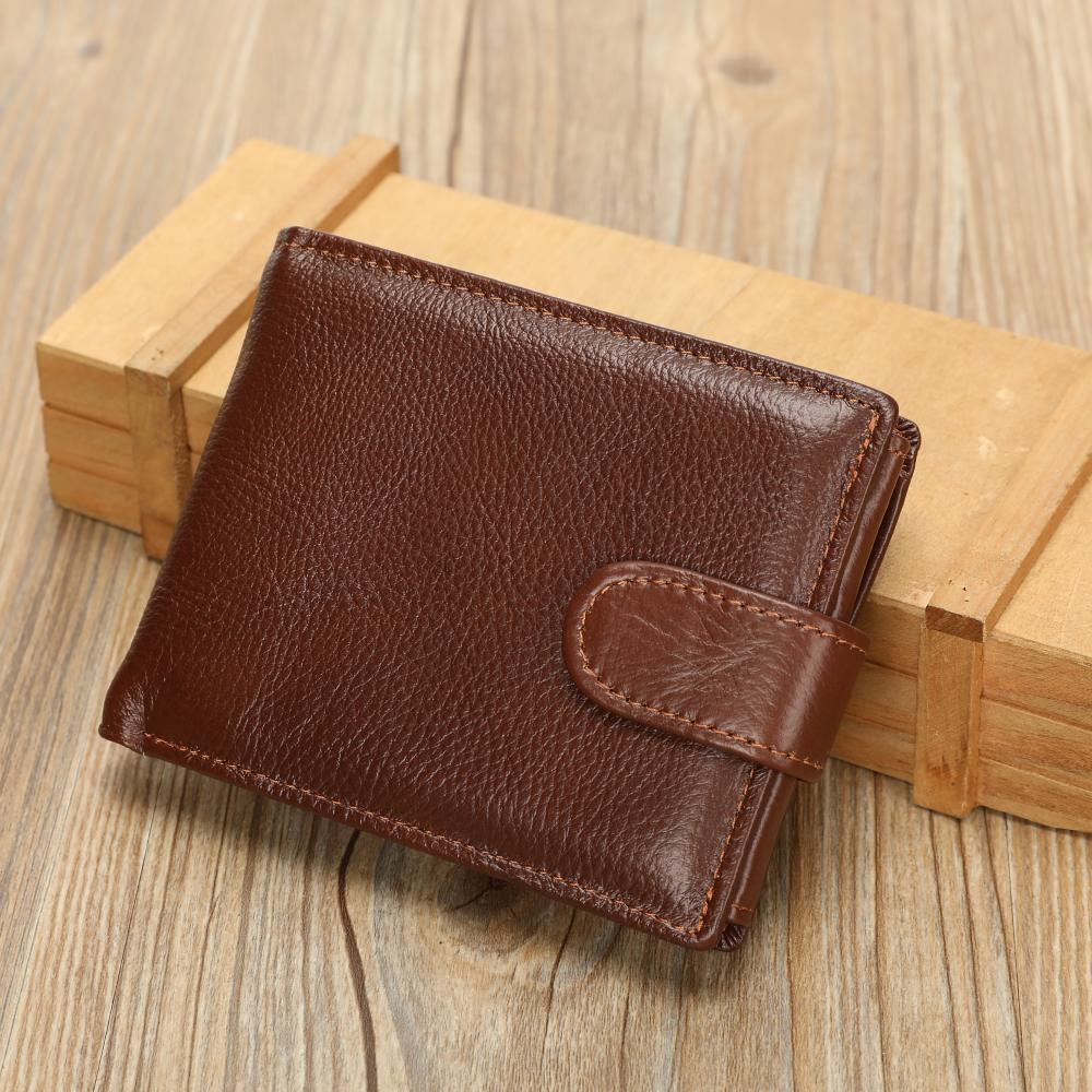 Men's Leather Short Cowhide Driving License High Sense Men's Wallet
