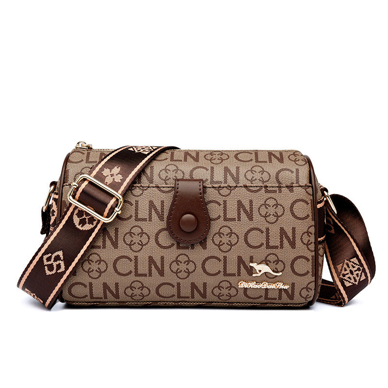 Kangaroo Female Mother Pillow Broadband Soft Leather Women's Messenger Bag