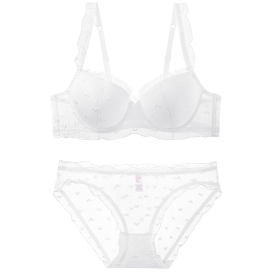 Thin Lace Soft Steel Ring Suit Big Lingerie Sets