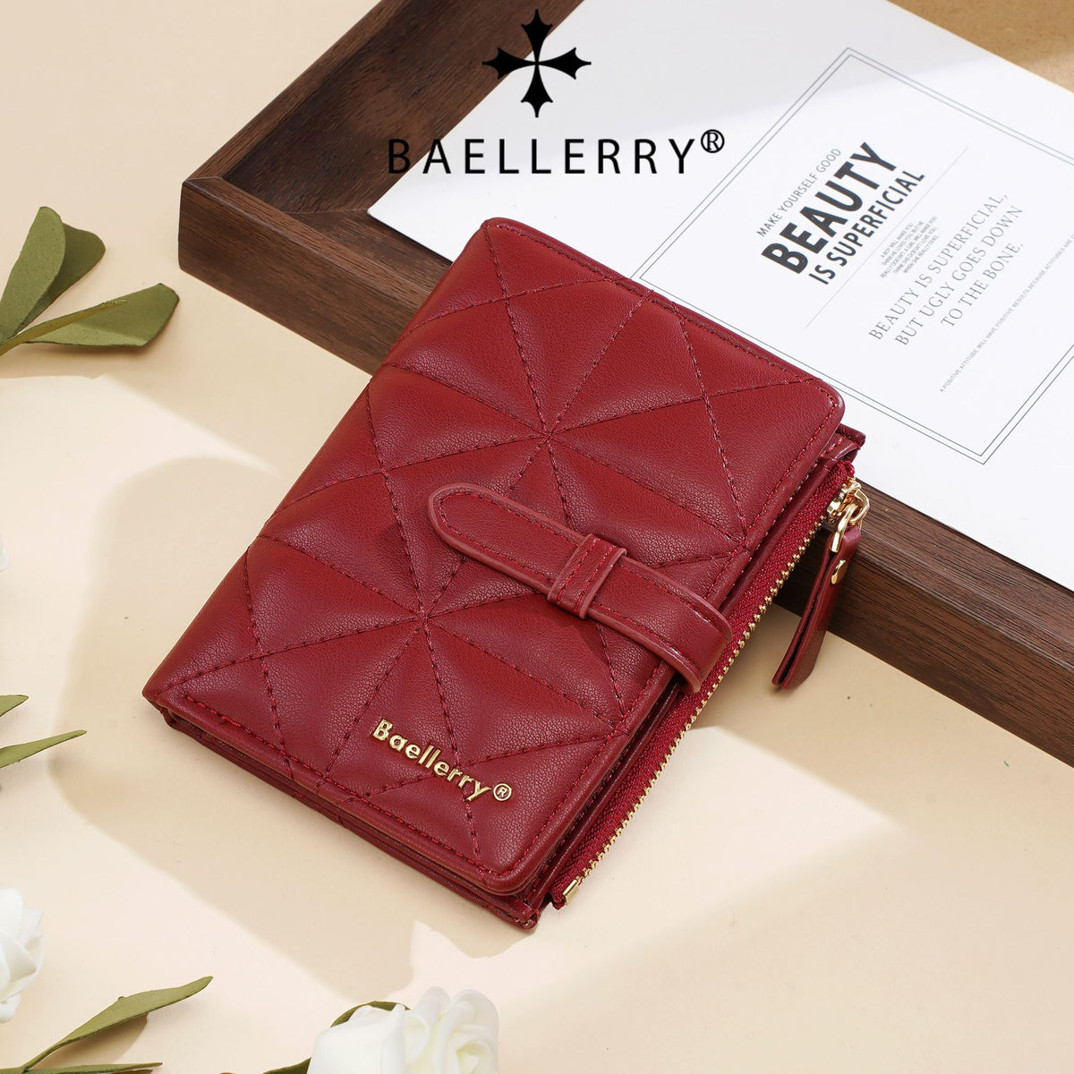 Women's Korean Sewing Good-looking Zipper Leather Ladies Wallet