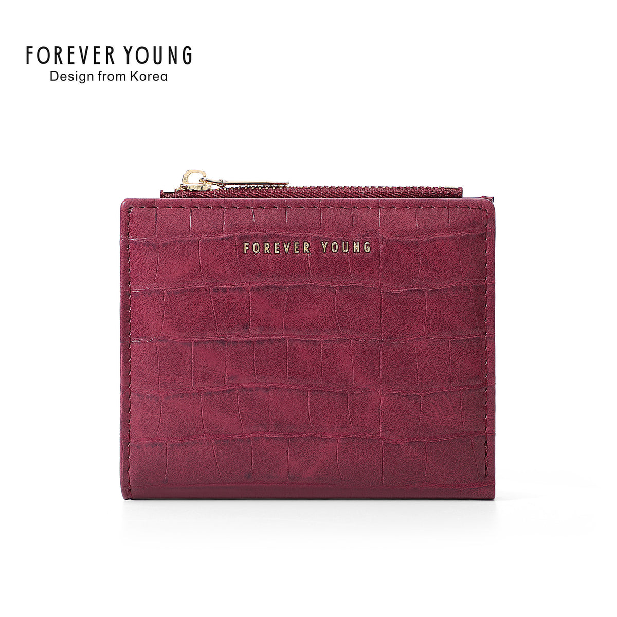 Women's Stone Pattern Simple Two Fold High Ladies Wallet
