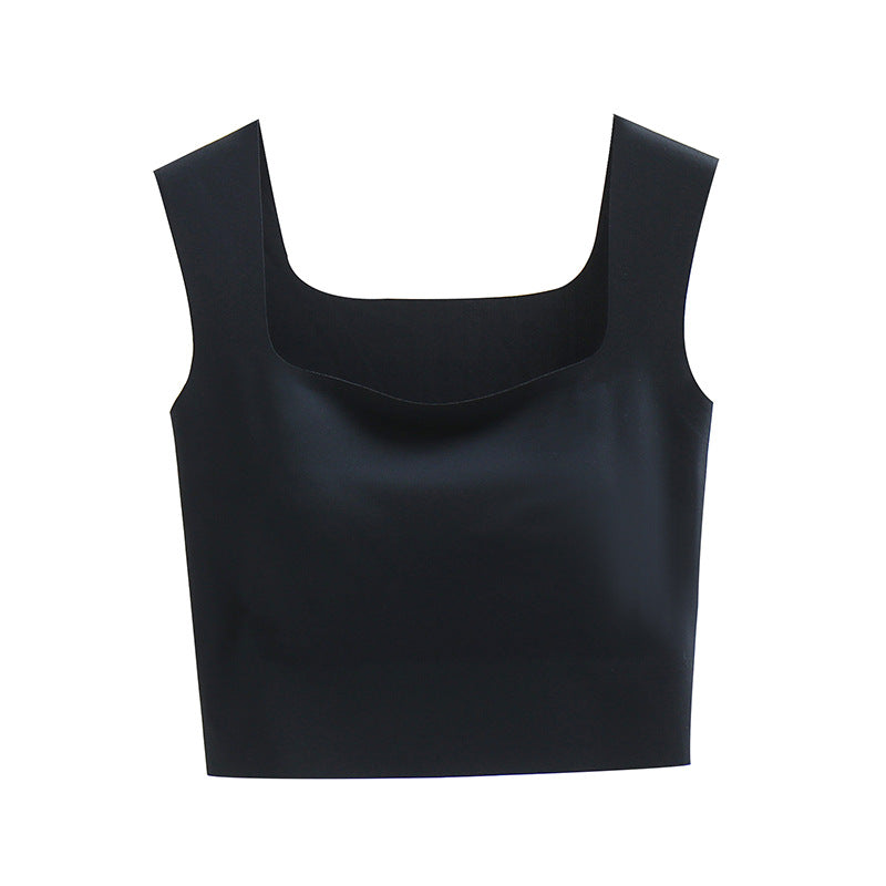 Women's Chest Pad Wrapped Integrated Navel Beauty Tanks Camis