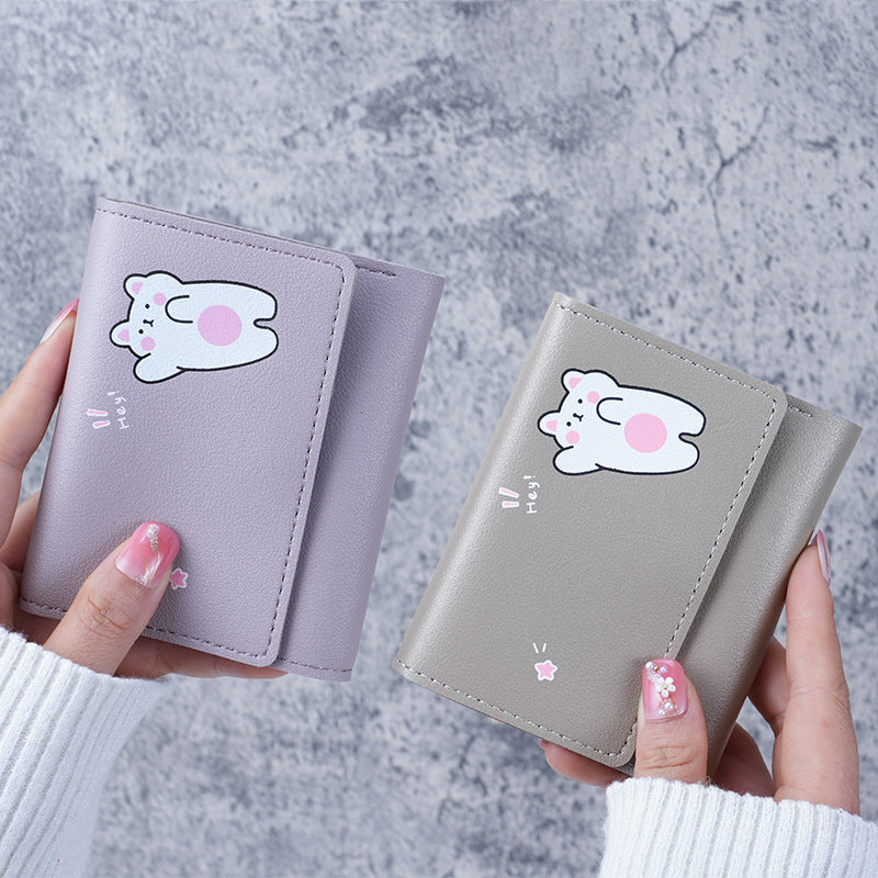 Women's Comfortable Korean Short Simple Clutch Ladies Wallets