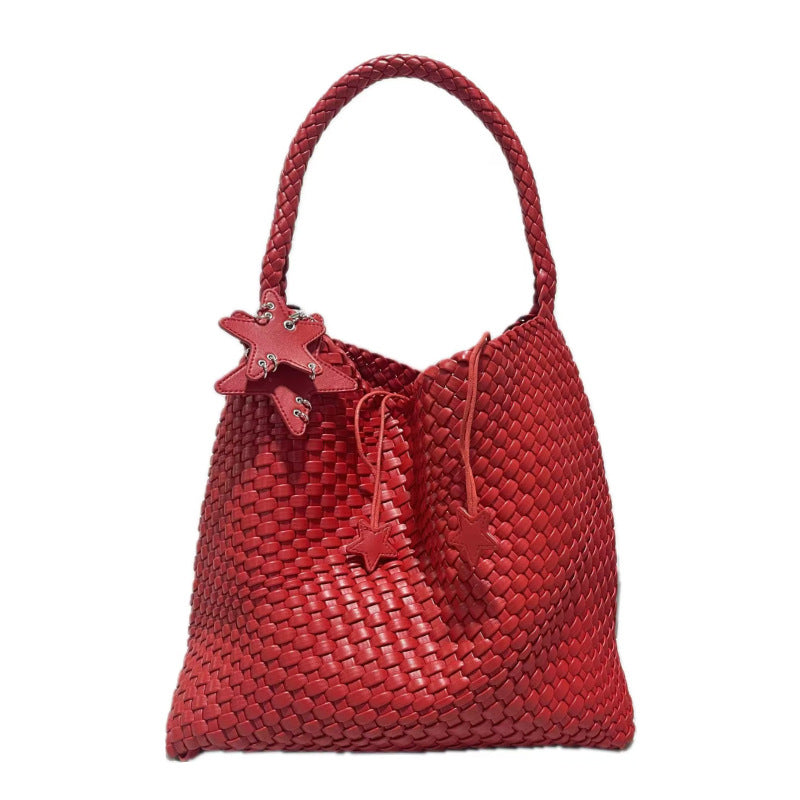Sense Hand-woven Large Capacity Commuter Fashion Women's Shoulder Bag